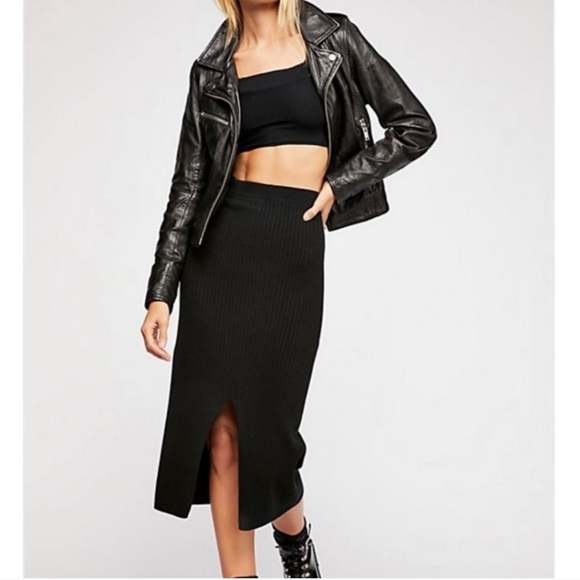 Free People Skyline Midi Skirt - Picture 1 of 4